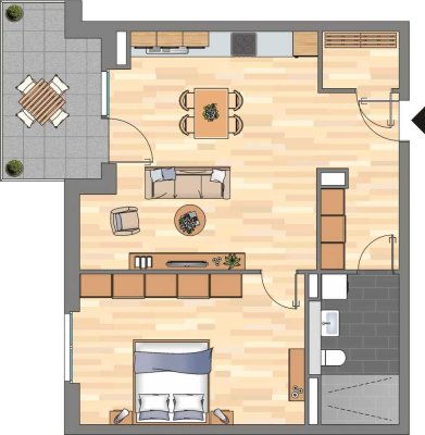 2-Zimmer-Wohnung in Bonn Endenich