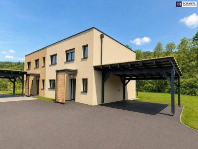 Modernes Doppelhaus nahe Graz – Garten, Keller &amp; schneller Baustart sichern!