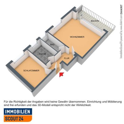 2-Zimmer-Wohnung in Poppenbüttel am Hang des  Alstertals