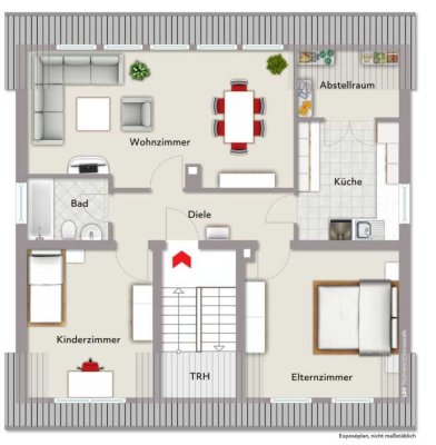 Helle 3,5-Zimmer-Wohnung im 2. OG in Bottrop-Fuhlenbrock