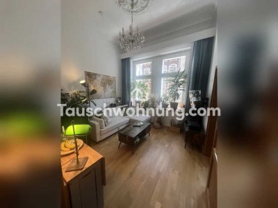 Tauschwohnung: Helle Wohnung im ersten Stock mit separatem Schlafzimmer und