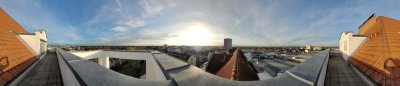 Direkt am IZ gelegen: Exklusives Penthouse mit Traumblick und Rundumsicht!