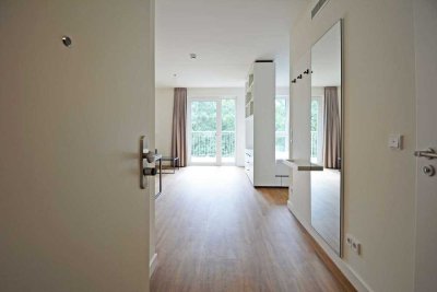 Möblierte Neubauwohnung - 1 Zimmer, EBK, Kammer, Fahrstuhl