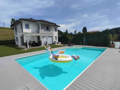 Entspannung pur – Wohnhaus mit Pool, überdachter Terrasse &amp; Sauna nahe Längsee
