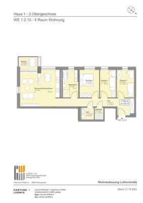 4 - Raum - Wohnung im Neubau Lutherstraße