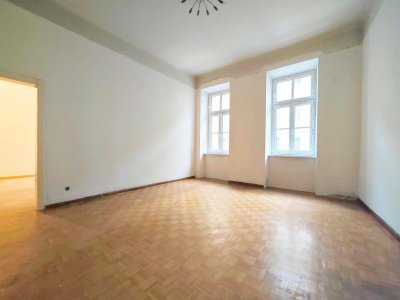 Bacherplatz Nähe - sanierungsbedürftige 2- bis 3- Zimmer Altbauwohnung (provisionsfrei)
