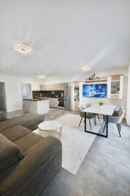 Provisionsfreie Neubau-Gartenwohnung 4-Zimmer · 106 m² · Einbauküche · möbliert Flurstr. 46, 63743