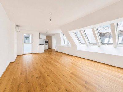 Moderne Dachgeschoßwohnung mit großzügigen Freiflächen
