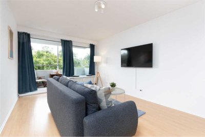 Vollmöblierte 2-Zimmer-Wohnung inkl. WLAN, Strom, Haus- & TV Service.