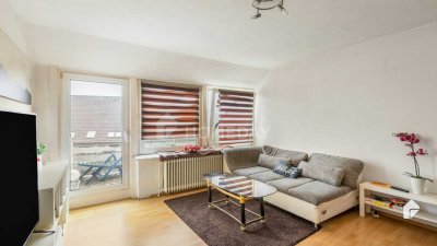 Schön geschnittene 2-Zimmer-Wohnung mit Badewanne und Balkon - ab sofort bezugsfrei