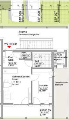 Neubau - Moderne und energetische Wohnung inklusive Einbauküche