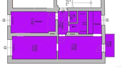 3-Zimmer-Wohnung + Küche und Balkon in Graz-Lend, Sanierung nach Absprache| Provisionsfrei