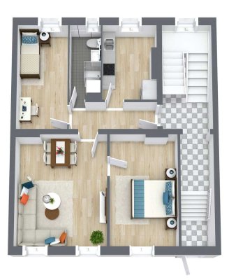 Freundliche 3-Zimmer-Wohnung in der Bahnhofsvorstadt