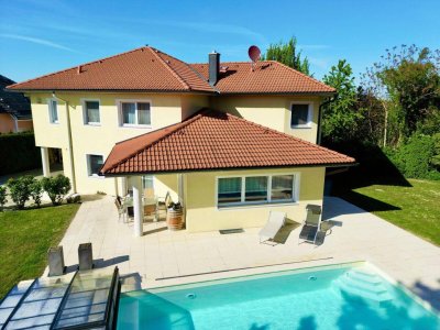 MEDITERRANE VILLA mit Pool &amp; SPA &amp; modernster Heiztechnik - exklusives Wohnen nahe Wien!