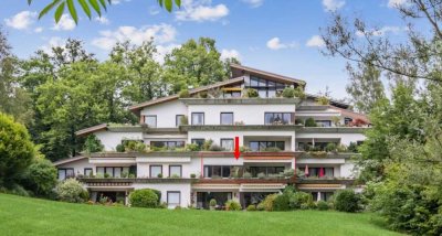 Moderne 2,5-Zimmer-Wohnung mit Seeblick, 2 Balkonen & TG-Stellplatz in ruhiger Lage von Tutzing