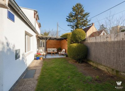 Ab ins Grüne – Charmantes Kleingartenhaus mit Garten &amp; Doppelgarage in ruhiger Lage