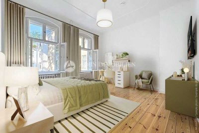 1-Zimmer-Wohnung mit großer Küche im Hinterhaus!