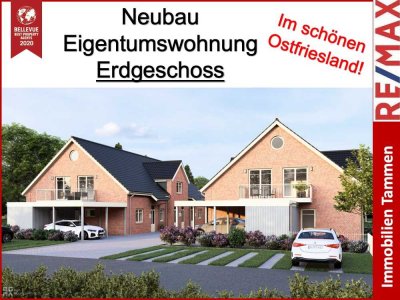 * NEUBAU * Erdgeschoss * Zentrale Lage in Westoverledingen * Neuster Standard * Carportstellplatz *