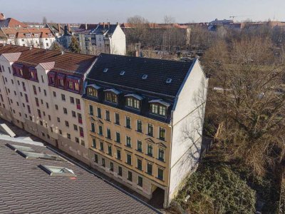 Charme trifft Raum – Denkmalgeschützte 3-Raumwohnung in Leipzig Anger-Crottendorf!