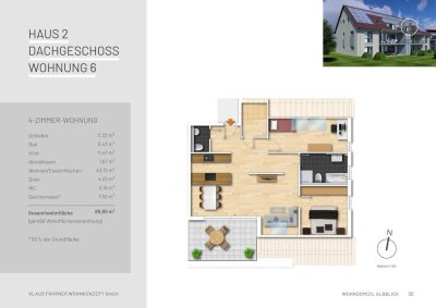 *Viel Platz für die ganze Familie - 3,5-Zi. Eigentumswohnung im Dachgeschoss Haus 2 Wohnung  6