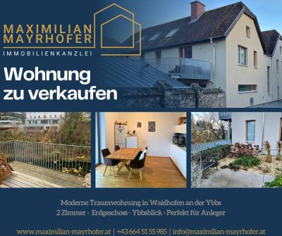 Moderne Traumwohnung in Waidhofen an der Ybbs - 2 Zimmer, Ybbsblick, top Ausstattung, Anlegertraum