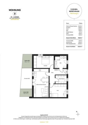 NEUBAU: 3-Zimmer-Wohnung mit Garten im Mehrfamilienbungalow