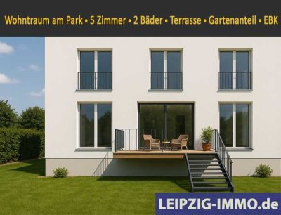 Familienwohnung am Park ** 5 Zimmer ** mit großer Terrasse und Gartenanteil ** Einbauküche **  2 Bäd