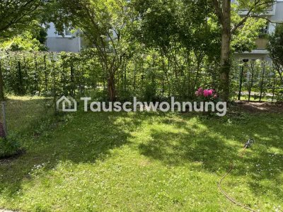 Tauschwohnung: 2-Zi-Wohnung im Erdgeschoss mit großem Garten (Hinterhof)
