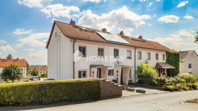 Ruhig gelegenes Reihenendhaus mit 4 Zimmern, Stellplatz, Vollkeller & grünem Umfeld in Meißen