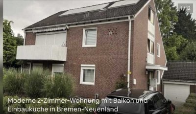 ruhige 1-Zimmer-Wohnung mit Balkon und EBK in der Bremer Neustadt - nahe Airport City