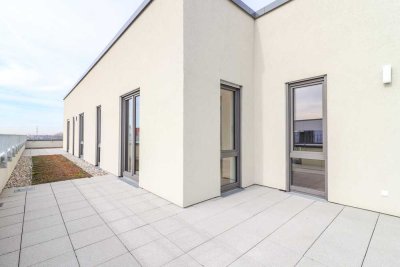 Penthouse-Traum mit sonniger Dachterrasse, moderner Küche und lichtdurchfluteten Räumen