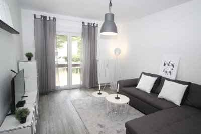 *City-Apartment* 2 Zimmer-Wohnung+ Balkon möbliert inkl. W-Lan & TV & Strom