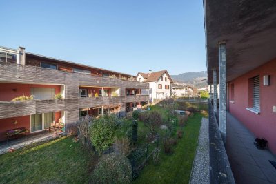 Dornbirn: perfekte 2-Zimmer-Wohnung mit sonniger Terrasse in ruhiger Lage