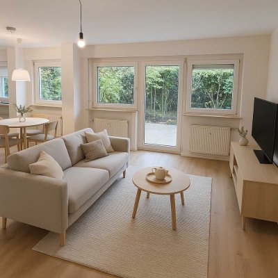 2,5-Zi-Whg im Zentrum mit Garten über 100 m², Terrasse, Einbauküche & Stellplatz