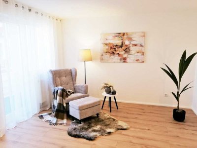 Moderne, TOP-renovierte, vollmöblierte 1-Zimmer Wohnung mit Balkon, Einbauküche und TG-Stellplatz