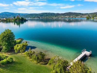 Rarität am Wörthersee – Exklusive Liegenschaft mit direktem Seezugang in Bestlage