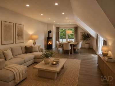 Exklusive Eigentumswohnung mit Kamin, Balkon, Dachterrasse und zusätzlicher Kapitalanlage