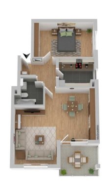 Top Kapitalanlage - vermietete 2-Zimmer Wohnung in bevorzugter Lage WE37