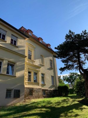 Wohnen in der Villa Soller! 3-Raumwohnung mit Balkon und Gartennutzung
