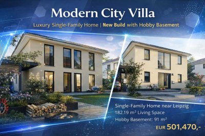 � Exclusive City Villa – Single-Family Home in Leipzig | 182 sqm | 91 sqm Basement |