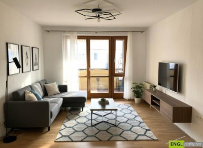 sofort verfügbare helle, gutangelegte 3 Zimmerwohnung mit sonniger Loggia in zentraler Lage inkl. KFZ Stellplatz