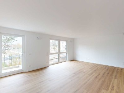 Die Quadratische: 3-Zimmer-Neubauwohnung mit EBK und Morgensonne