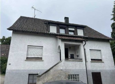 Großes Grundstück mit Ein-/Zweifamilienhaus mit 10 Zimmern und Werkstatt/ Garage in Obersulm-Weiler