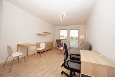 Möbliertes 1-Raum-Apartment mit Balkon in Plauen