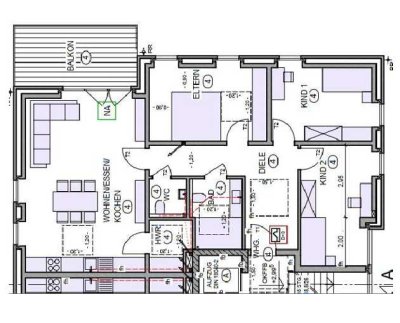 4 1/2 Zimmer Wohnung mit Balkon