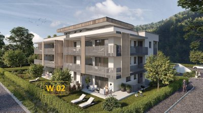 KAUF SALZBURG-STADT: NEUBAU/ERSTBEZUG - LINZER BUNDESSTRASSE 67: 58 m² 2-Zimmer-Gartenwohnung - mit 58 m² Eigengarten und Terrasse - Top W 2 - bezugsfertig binnen 4-6 Wochen