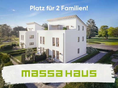 Mehr Raum. Mehr Miteinander. Jetzt durchstarten! | massa Ausbauhaus „FamilyStyle 33.01 P“