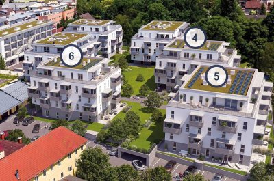 Penthouse im Zentrum: Neubau mit nachhaltiger Kühlung im Graumann-Park