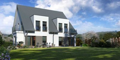 Ihr Traumhaus in Erlangen: Individuell gestaltete Doppelhaushälfte mit KFW55-Standard