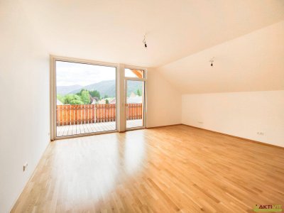 Haupt- &amp; Zweitwohnsitz sowie touristische Vermietung möglich. - 3-Zimmer-WE mit großem Balkon + Stellplatz in Stadl an der Mur.